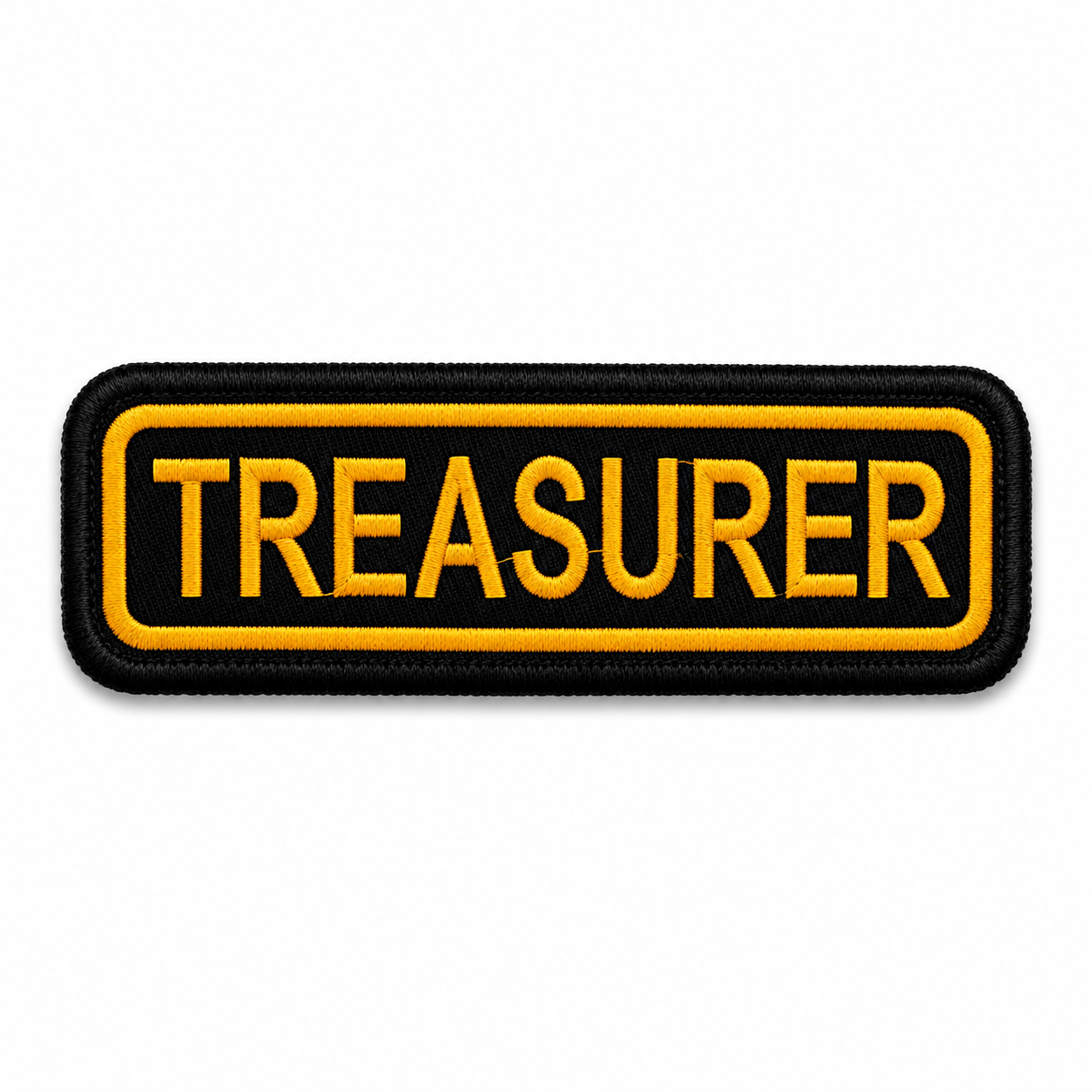 Treasurer Front Embroidery Patch, 4.5*1.7 inches
