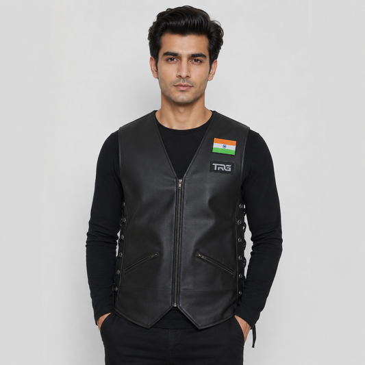 Trg08  Leather Riding Vest