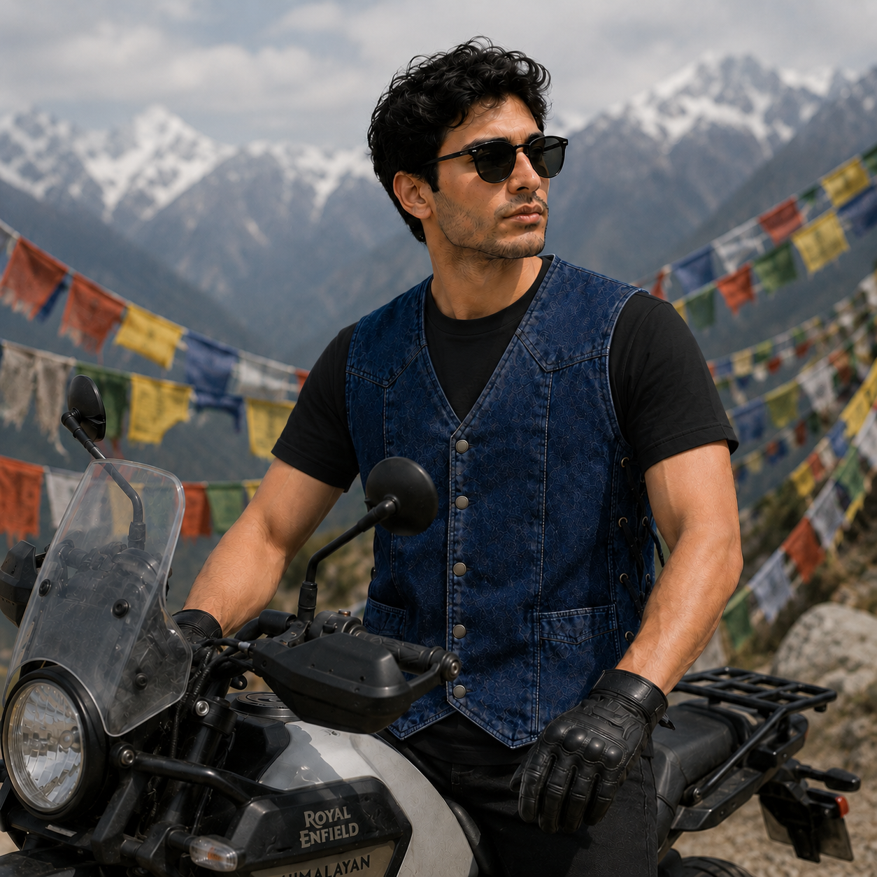 Trg09  Denim Riding Vest
