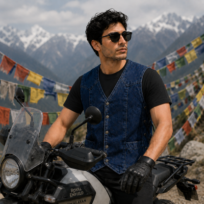 Trg09  Denim Riding Vest
