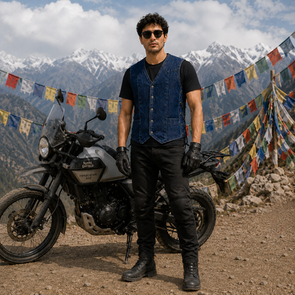 Trg09  Denim Riding Vest