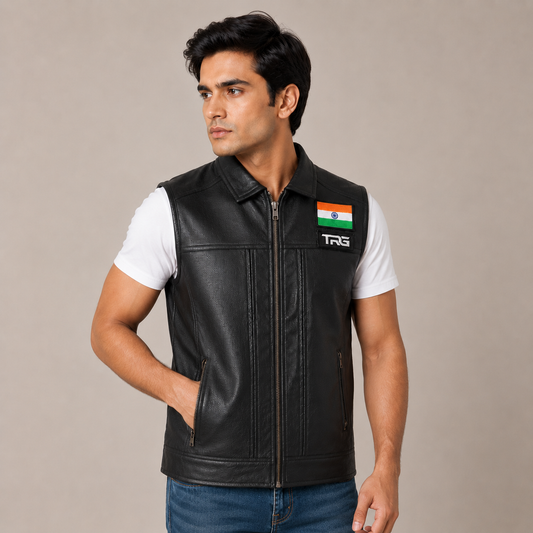 TRG04 Rexin Motorcycle Riding Vest – Premium Biker Vest