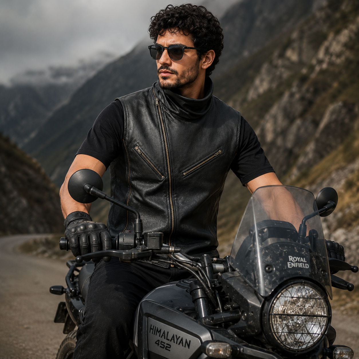 Trg021 Iron Edge Leather Vest