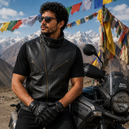 Trg021 Iron Edge Leather Vest