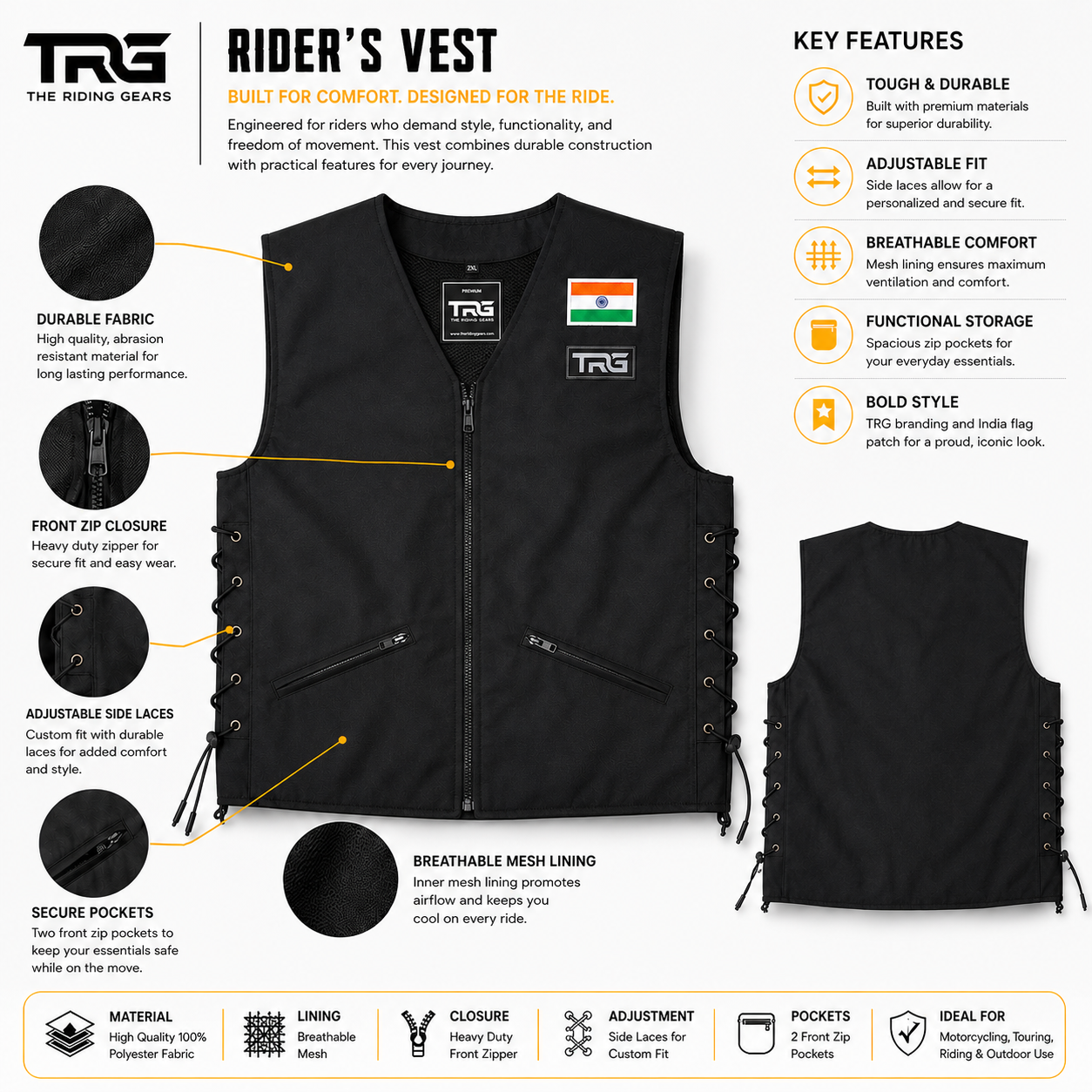 Trg01 Nylon Matty Vest
