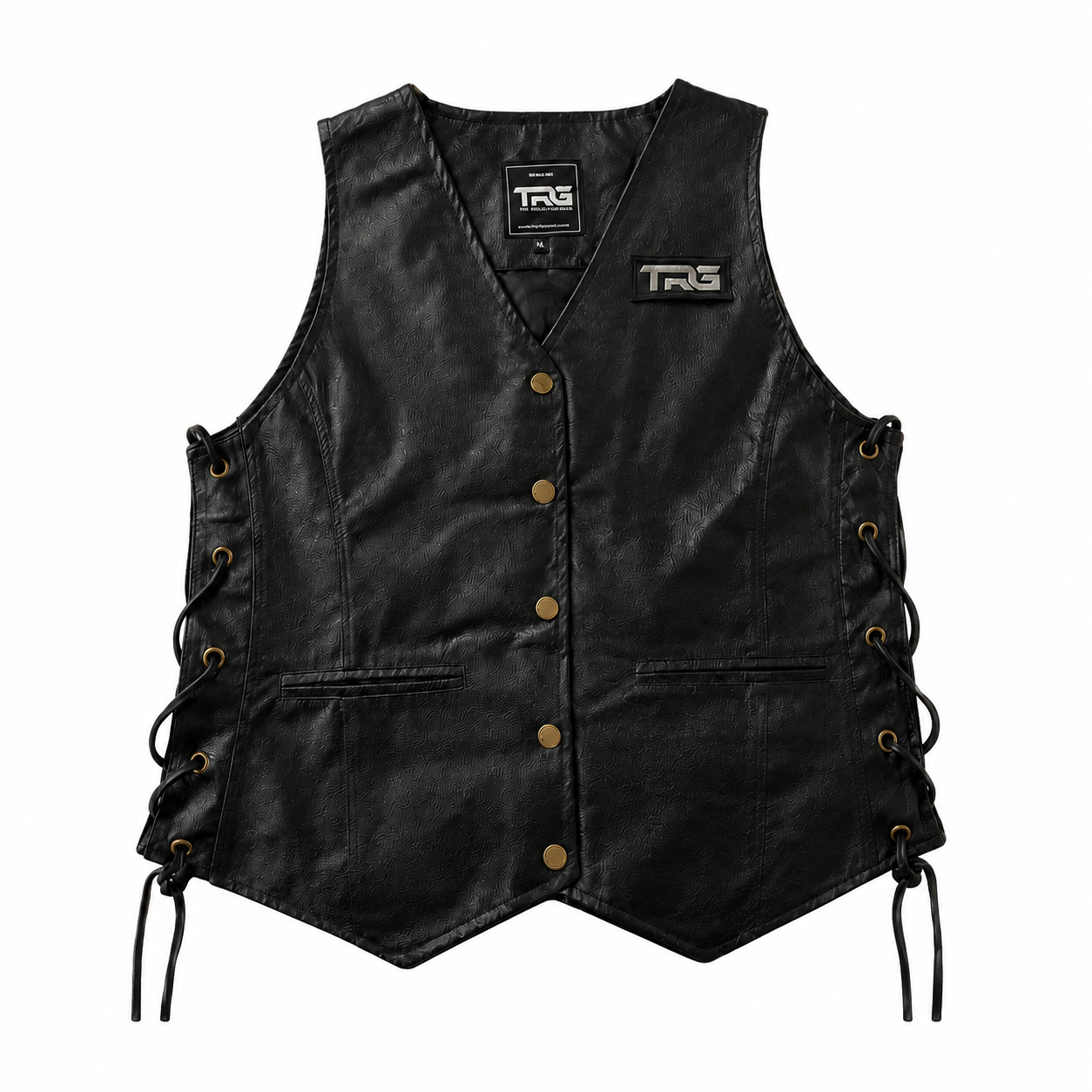 Trg016 Leather Riding Vest Ladies