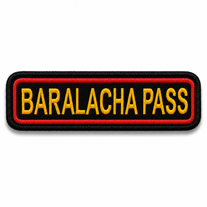 Baralacha Pass Expedition Embroidery Patch – 1 × 4 Inches