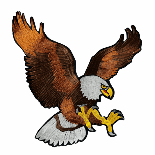 Eagle back patch embroidered 11*10 inches - TRG GEARS