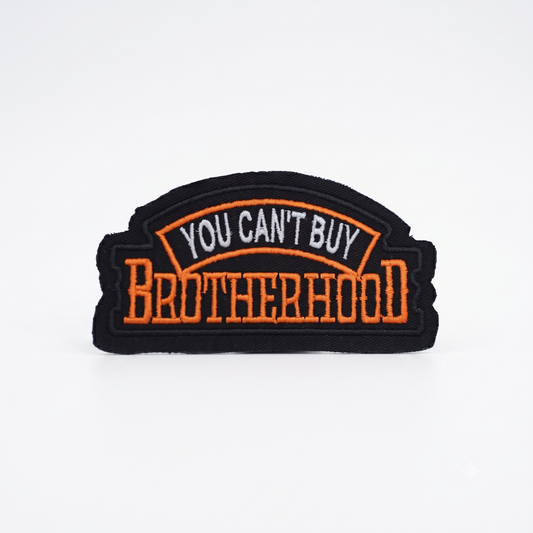 You Can't Buy Brotherhood Premium Embroidered Biker Patch | Iron-On & Sew-On | 2.2 × 4 Inches