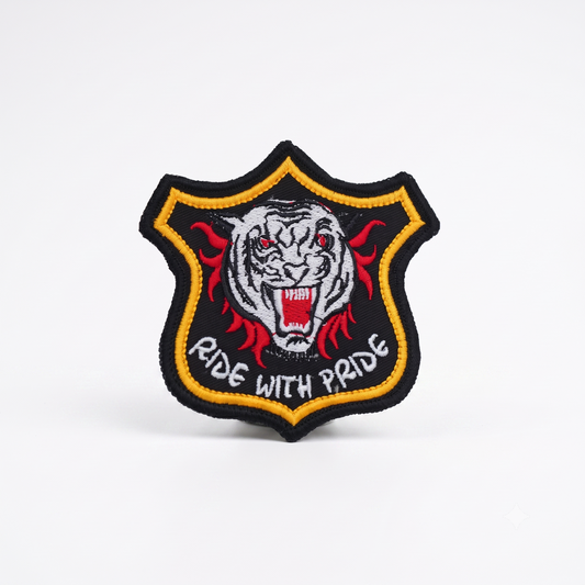 Ride With Pride Premium Embroidered Biker Patch | Iron-On & Sew-On | 3.6 × 3.6 Inches