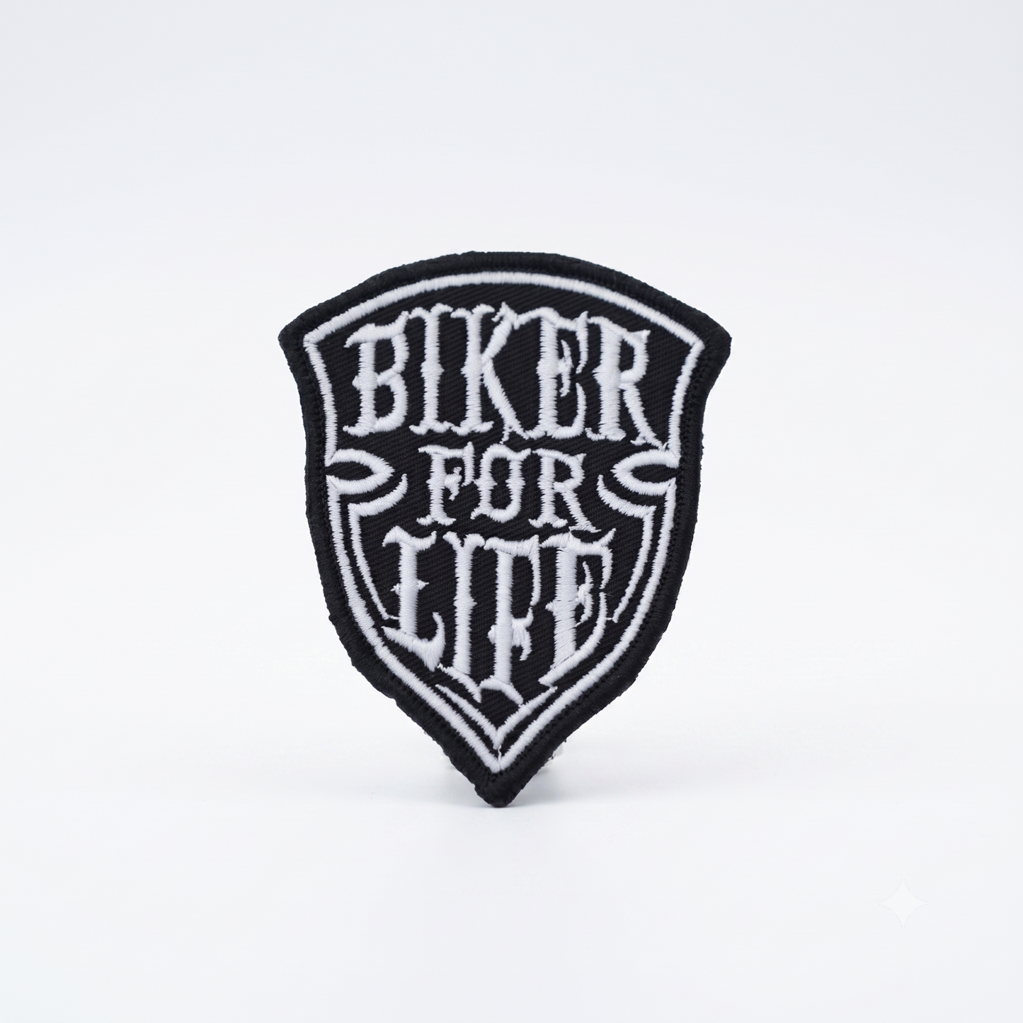 Biker For Life Embroidered Patch, 3.74*2.95 inches