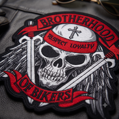 Brotherhood Respect Loyality Of Bikers 10 inches