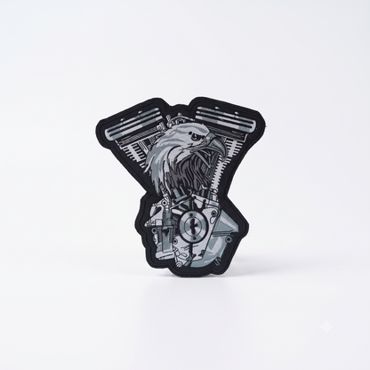 Eagle Back Premium Embroidered Patch | Iron-On & Sew-On | 11 × 10 Inches