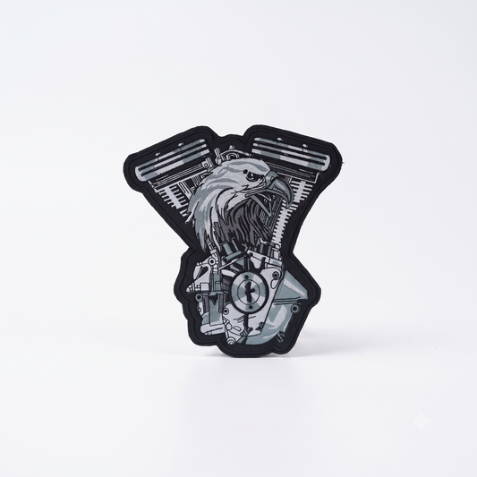 Eagle Back Premium Embroidered Patch | Iron-On & Sew-On | 11 × 10 Inches
