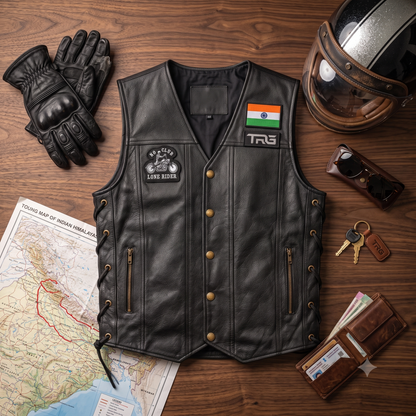 No Club Lone Rider Premium Embroidered Biker Patch | Iron-On & Sew-On | 3.07 × 3.35 Inches