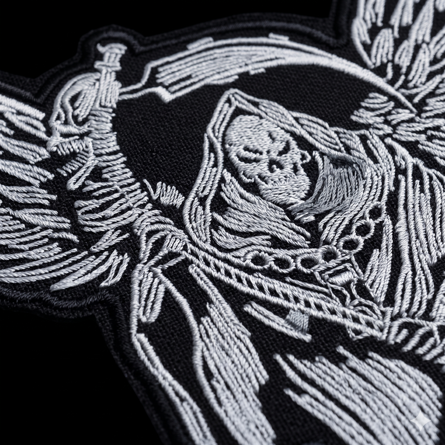 Angel Back Premium Embroidered Patch | Iron-On & Sew-On | 11 × 8.5 Inches