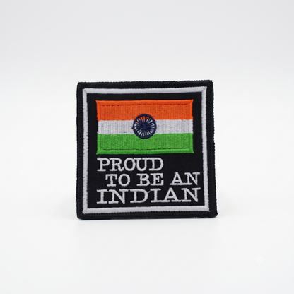 Proud To Be An Indian Premium Embroidered Biker Patch | Iron-On & Sew-On | 3 × 3 Inches