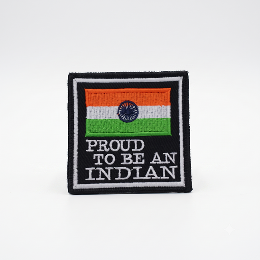 Proud To Be An Indian Premium Embroidered Biker Patch | Iron-On & Sew-On | 3 × 3 Inches