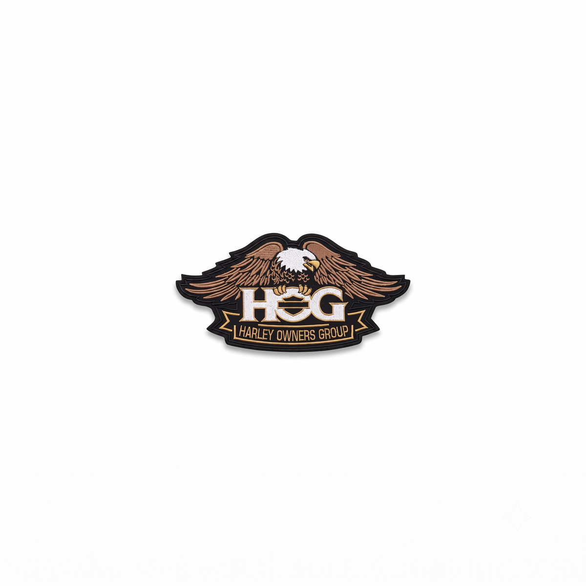 Harley Owners Group Premium Embroidered Biker Patch | Iron-On & Sew-On | 4 x 2.2 Inches