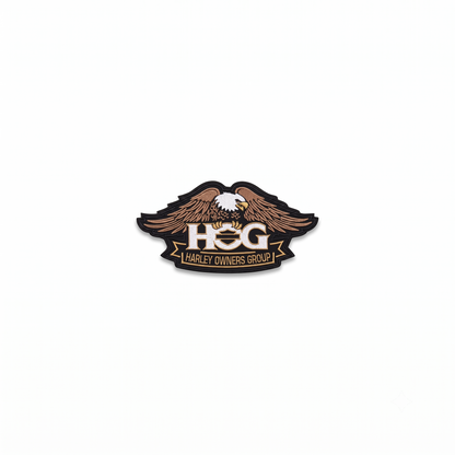 Harley Owners Group Premium Embroidered Biker Patch | Iron-On & Sew-On | 4 x 2.2 Inches