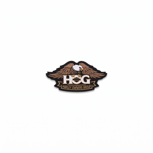 Harley Owners Group Premium Embroidered Biker Patch | Iron-On & Sew-On | 4 x 2.2 Inches