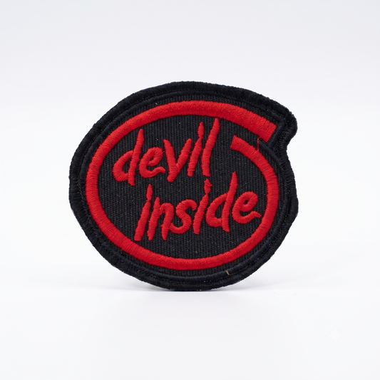 Devil Inside Premium Embroidered Biker Patch | Iron-On & Sew-On | 2.9 × 3.1 Inches