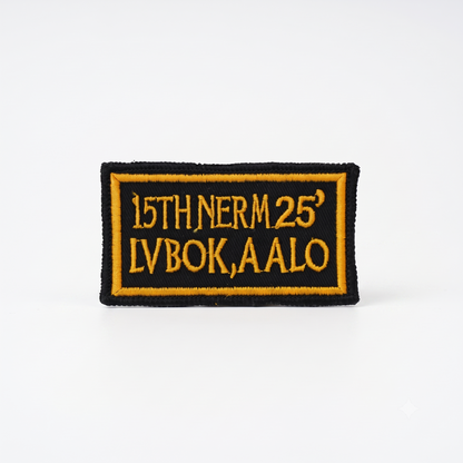 15th Nerm 25 Lvbok Patch, 3.7*2.1 inches