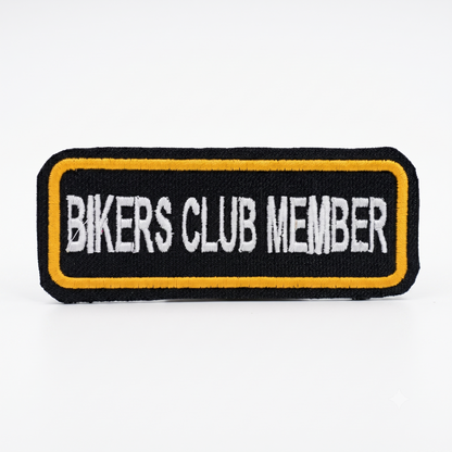 Biker Club Members Embroidered Patch, 3.5*1.3 inches