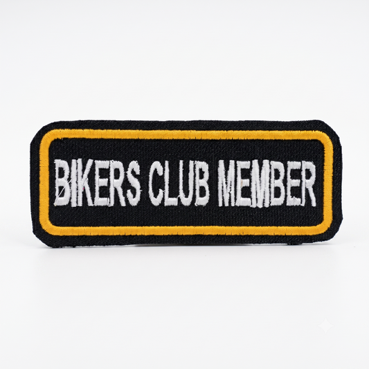 Biker Club Members Embroidered Patch, 3.5*1.3 inches