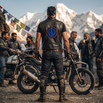 Khanda Big Back Patch Embroidered 8 inches