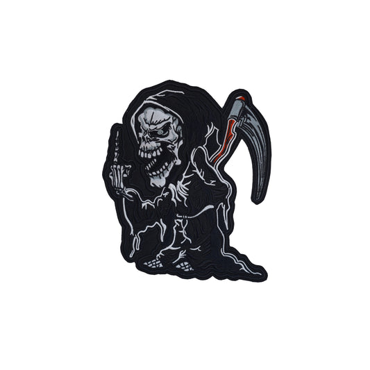 Ghost Back Premium Embroidered Patch | Iron-On & Sew-On | 11 × 9 Inches