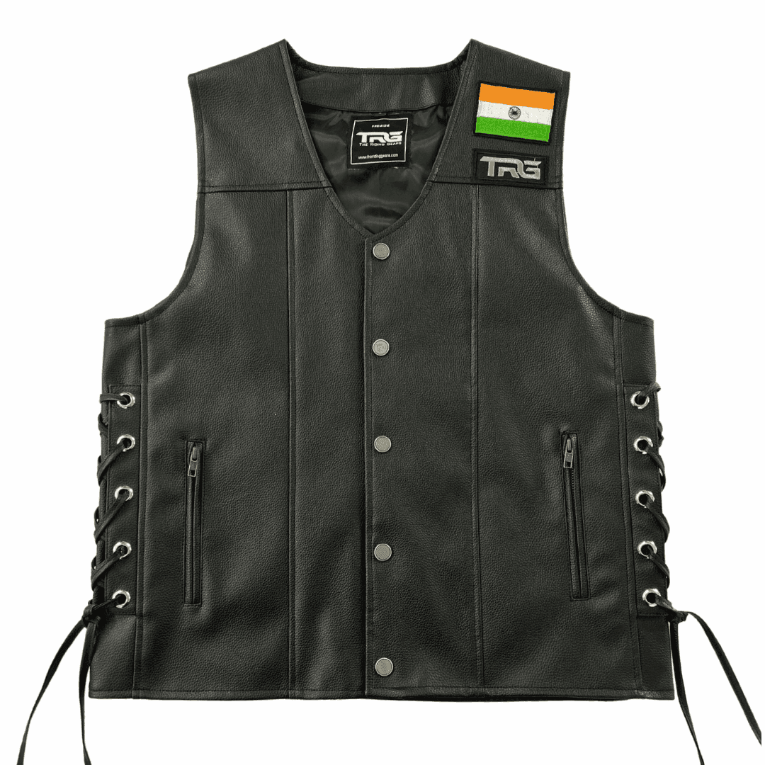 Trg05 faux/synthetic leather riding vest - TRG GEARS