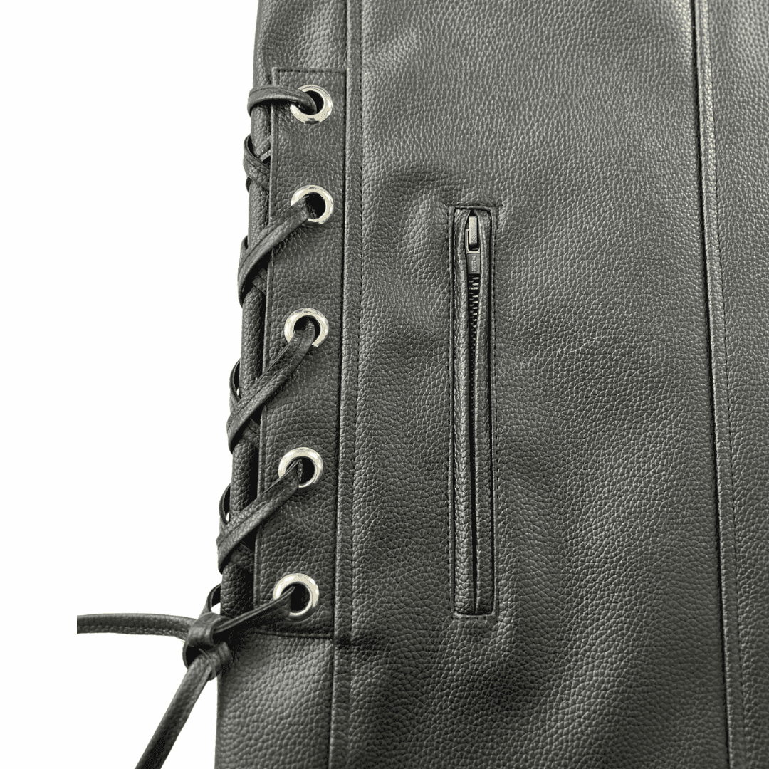 Trg05 faux/synthetic leather riding vest - TRG GEARS