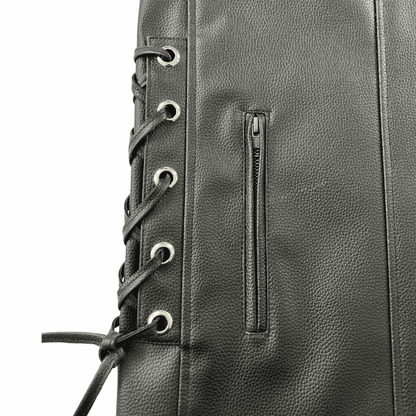 Trg05 faux/synthetic leather riding vest - TRG GEARS