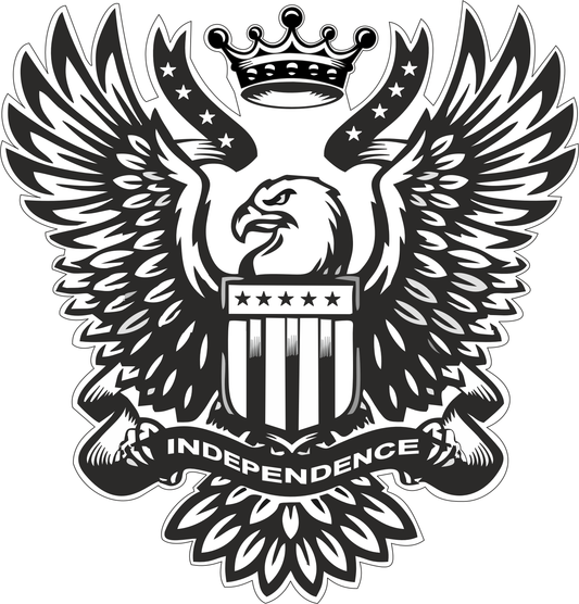 Independence Sticker 2.5 × 2.5 Inches – Motorcycle Rider Sticker