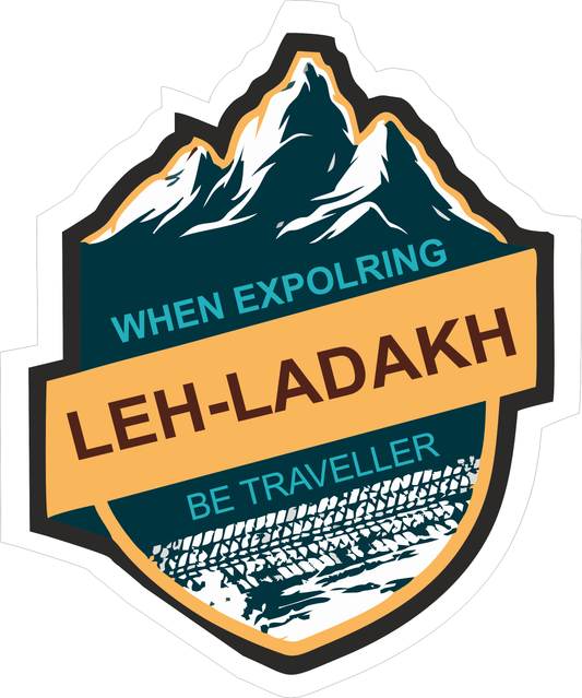 Leh Ladakh Sticker 2.5 × 2 Inches – Motorcycle Adventure Sticker
