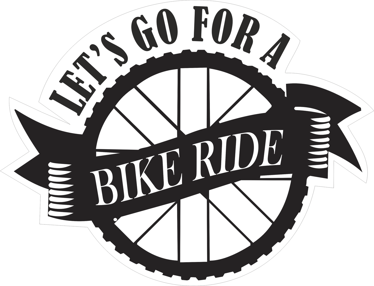 Let’s Go to Hell Sticker 1.9 × 2.5 Inches – Motorcycle Rider Sticker