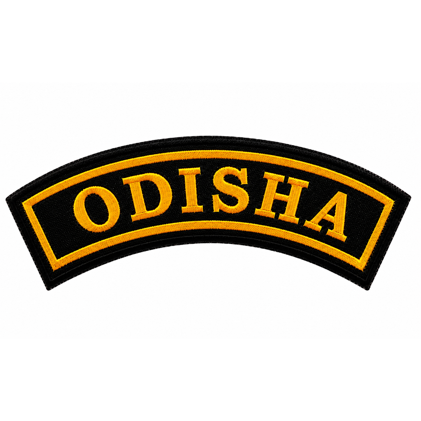 Odisha State Front Embroidered Patch 1 × 4 Inches – Iron On / Sew On