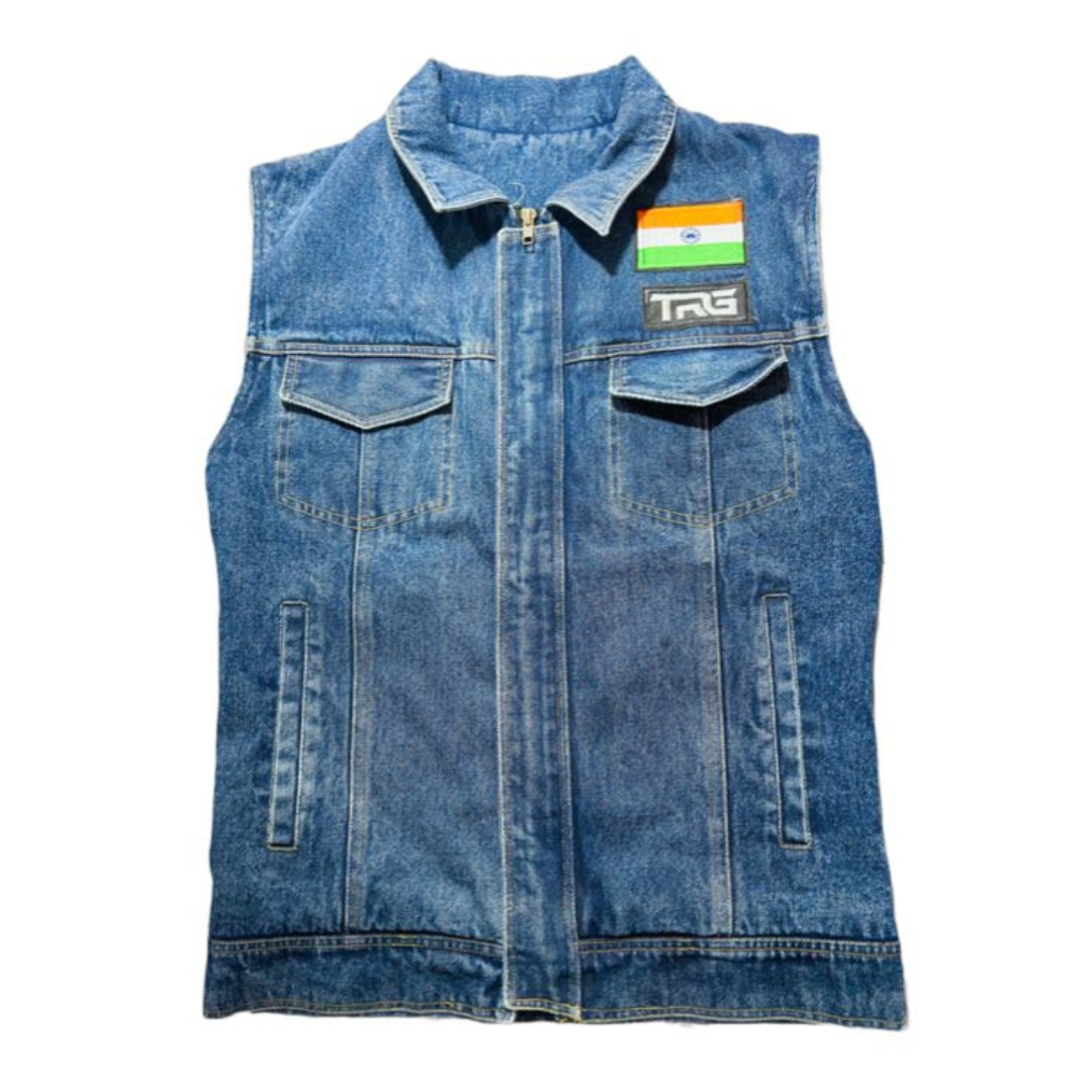 TRG010 COTTON DENIM RIDING VEST