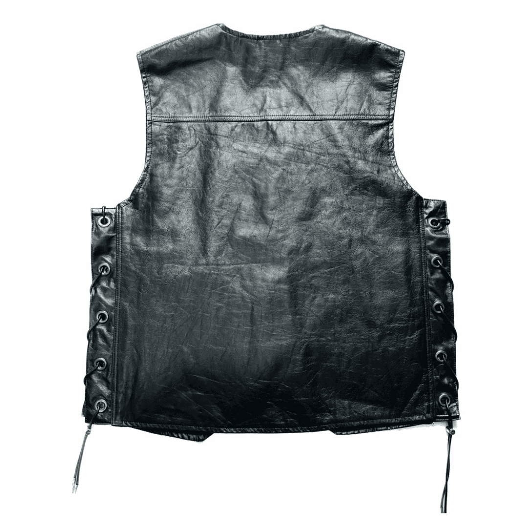 Trg07 cow leather riding vest - TRG GEARS