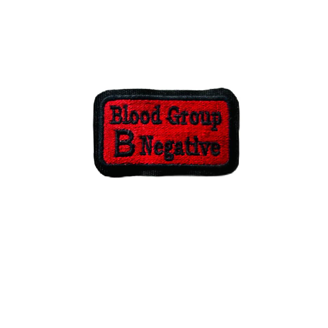 BLOOD GROUP B NEGATIVE PATCH