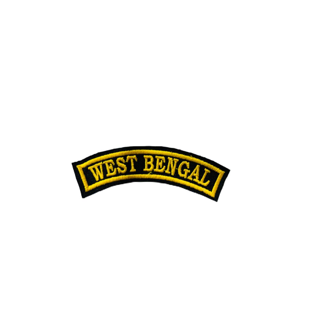 WEST BENGAL STATE PATCH EMBROIDERED 1*4 INCHES