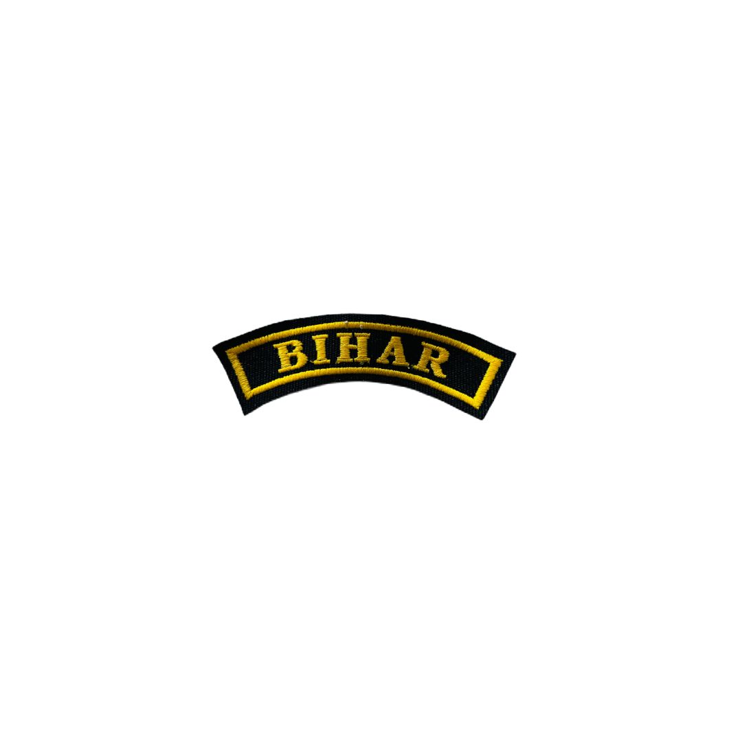 BIHAR STATE PATCH EMBROIDERED 1*4 INCHES