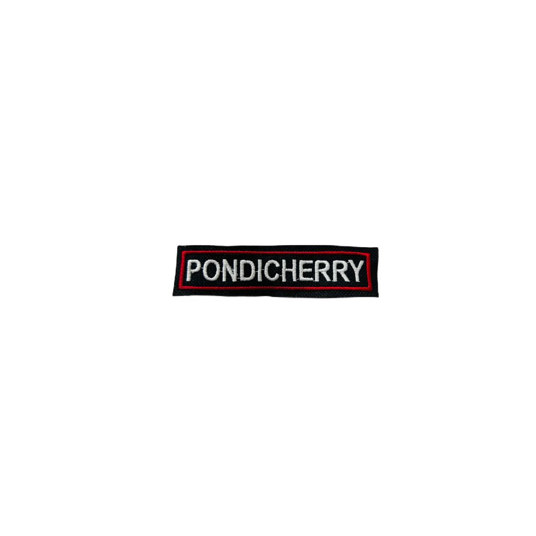 PONDICHERRY EXPEDITION PATCH EMBROIDERED 1*4 INCHES