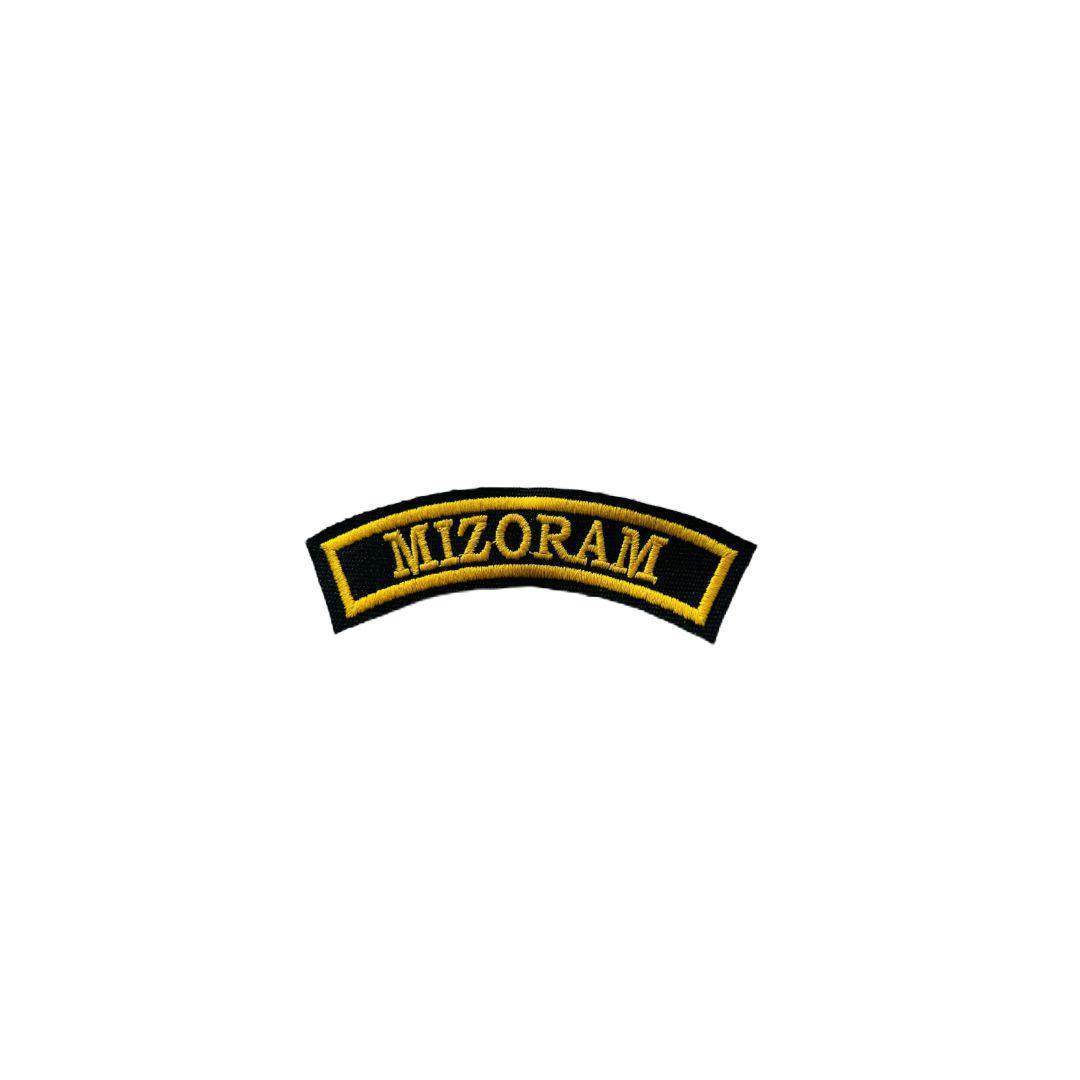 Mizoram state patch embroidered 1*4 inches - TRG GEARS