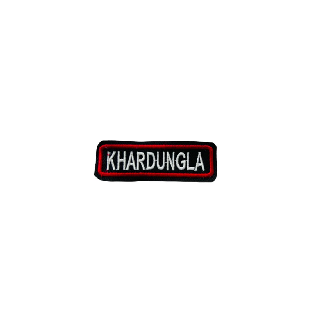 KHARDUNGLA EXPEDITION PATCH EMBROIDERED 1*4 INCHES