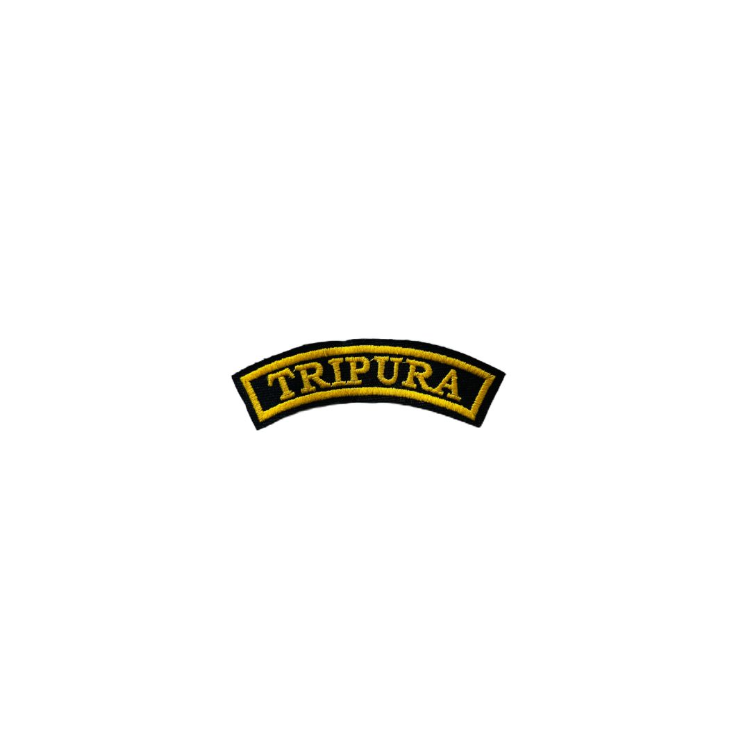 TRIPURA STATE PATCH EMBROIDERED 1*4 INCHES