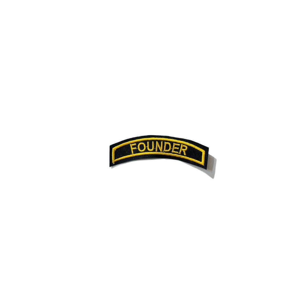 Founder designation patch embroidered 1*4 inches - TRG GEARS