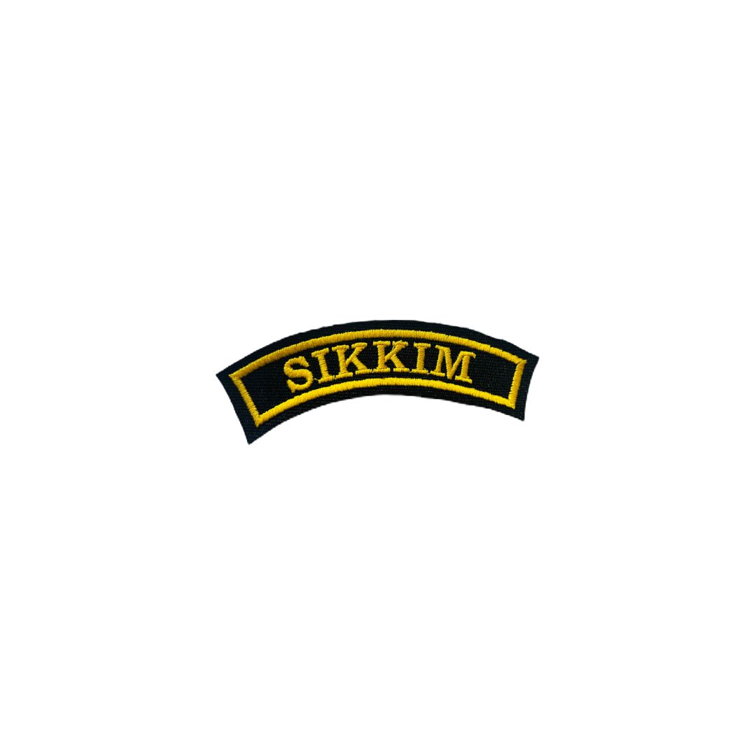 SIKKIM STATE PATCH EMBROIDERED 1*4 INCHES