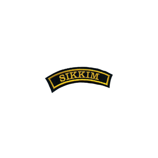 Sikkim state patch embroidered 1*4 inches - TRG GEARS